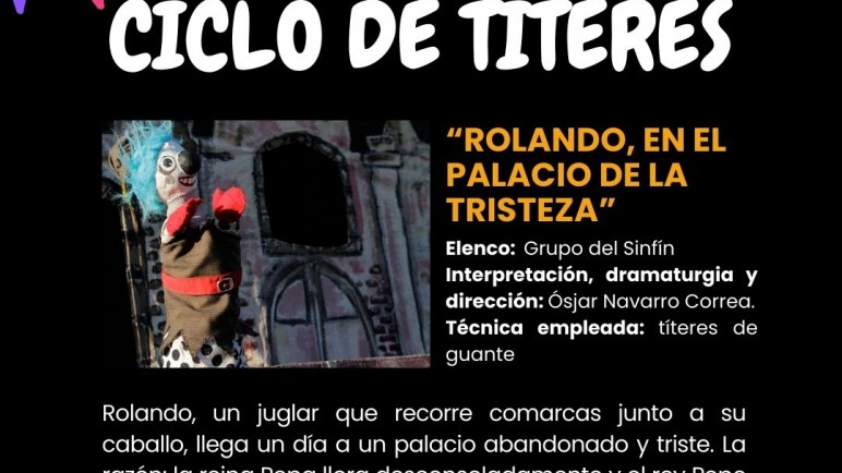 Más títeres en la Sala Ana Frank: se viene "Rolando en el palacio de la tristeza"